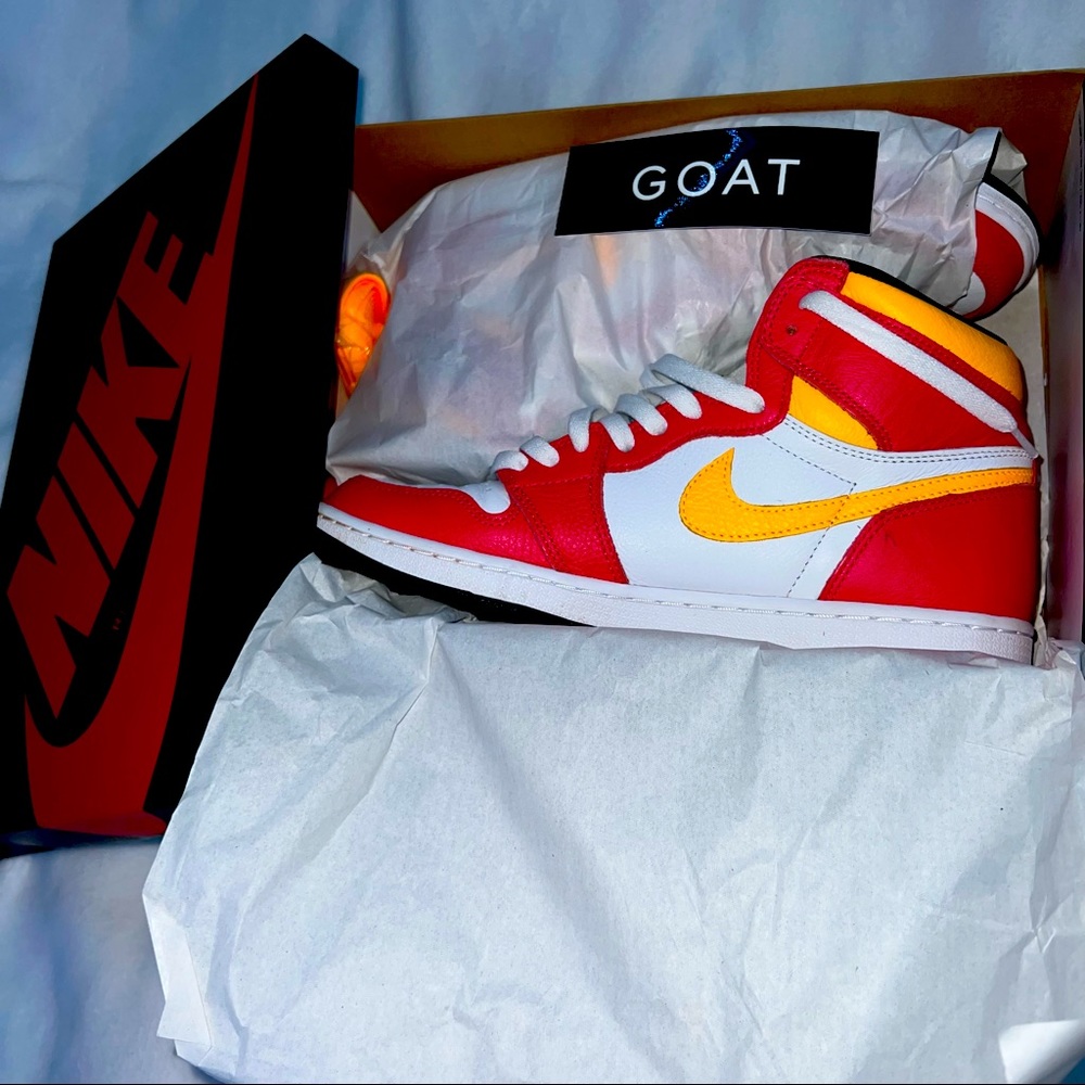 Jordan 1 fusion red mens 10.5